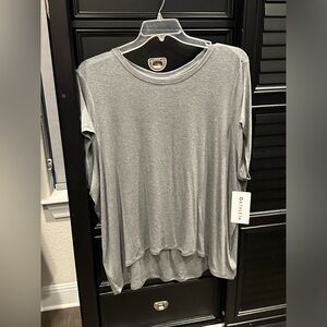 NWT Athleta With Ease Rib Tee, Size 2X Gray